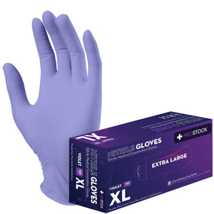 Violet Nitrile Medical Examination Gloves