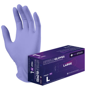 Violet Nitrile Medical Examination Gloves