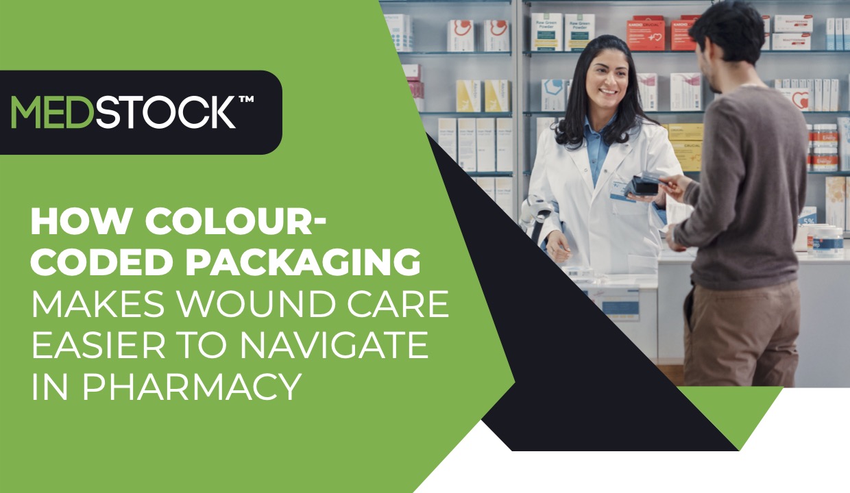How colour-coded packaging makes wound care easier to navigate in pharmacy